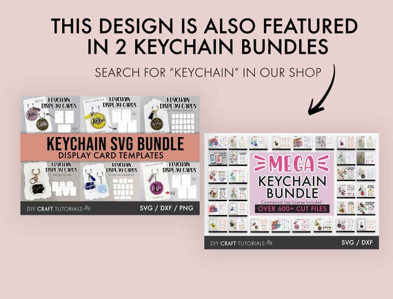Keychain Packaging Box, SVG, Digital Download. Custom Packaging
