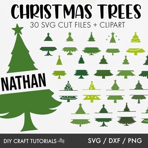 Christmas Tree SVG Bundle, Christmas SVG Bundle, split tree svg, Christmas SVG, Christmas tree svg, xmas svg, Ornaments svg, Pine Tree svg