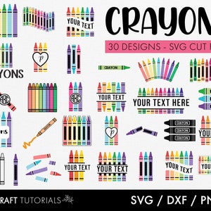 Crayon svg, Crayon Split Monogram Svg, Teacher Svg, Broken Crayon Svg, Crayon Cut File, school svg, art svg, svg for cricut