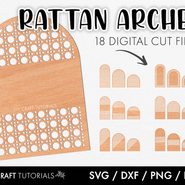 Rattan Arch SVG, Rattan SVG, Rattan Cane Patterns, Rattan Bundle Svg, Rattan Pattern svg, Name Sign SVG, laser cut svg, glowforge svg