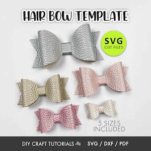 Hair Bow SVG template, Bow bundle SVG, Hair Bow svg, Hair bow template, Hair Bows, Felt Bow SVG, svg files, hair bow template, svg, dxf, pdf