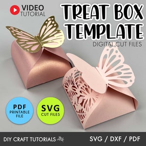 Schmetterling Favor Box svg, Schmetterling Treat Box svg, Party Favor Boxes, Schmetterlingsbox svg, Box svg, Geschenkbox svg, Hochzeitsbevorzugung, Box-Vorlage