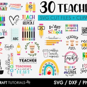 Teacher svg bundle, teacher svg, Teacher Quote Svg, Teacher shirt Svg, Back to School svg, school svg, svg files for cricut, svg bundle