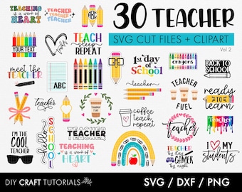Teacher SVG Bundle: Back to School Designs