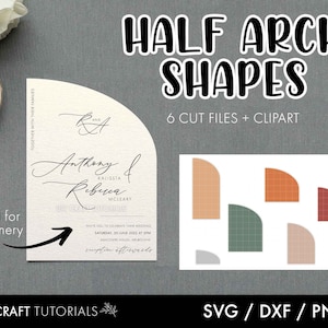 Half Arch SVG, Half Arch Shape SVG, Arch Wedding invitation, Arch Sign, glowforge svg, laser cut files, svg bundle, wedding svg, sign svg