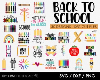 Back to School SVG Bundle: Teacher Designs, Pencil, Crayon