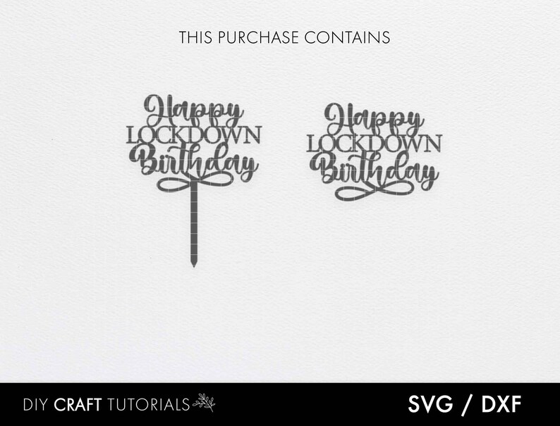 Download Happy Lockdown Birthday Cake Topper SVG ISO cake topper svg | Etsy