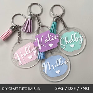 Paint Brush Stroke svg, Paint Brush svg, key ring pattern svg, Paint splatter svg, Paint stroke svg, keychain svg, paint brushes for cricut image 2