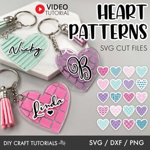 Keychain svg bundle, Heart Keychain Patterns Svg, Keychain svg, keychain patterns svg, Heart Pattern svg, keyring patterns svg, heart svg