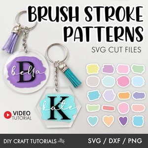 Paint Brush Stroke svg, Paint Brush svg, Paint splatter svg, Paint stroke svg, keychain svg, brush stroke svg, Keychain svg bundle