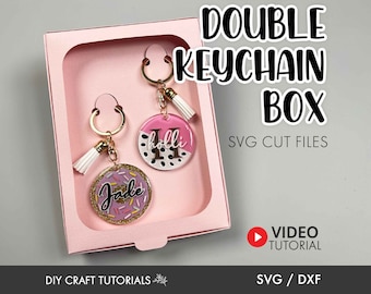 Keychain Box SVG Template: Display Card Packaging (digital Download) - Etsy