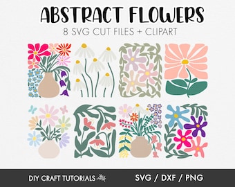 Abstract Flower svg, groovy flower svg, boho Flower svg, retro flower svg, flower svg, wall art, cricut svg, flower clipart, floral svg