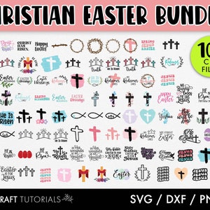 Christian Easter SVG Bundle, Pasqua svg, christian svg, Pasqua religiosa SVG, modelli di portachiavi, Cut Files for Cricut, jesus svg