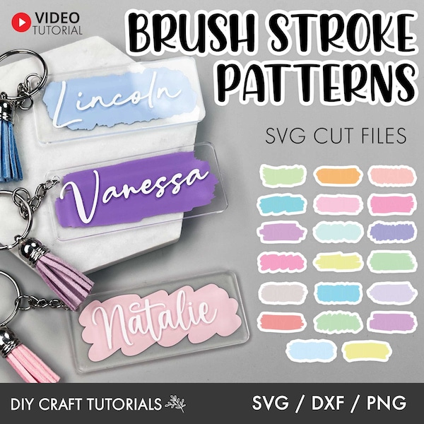 Brush Stroke svg, Paint Brush Stroke svg, Paint Brush svg, Paint stroke svg, keychain svg, Keychain svg bundle, rectangle keychain designs