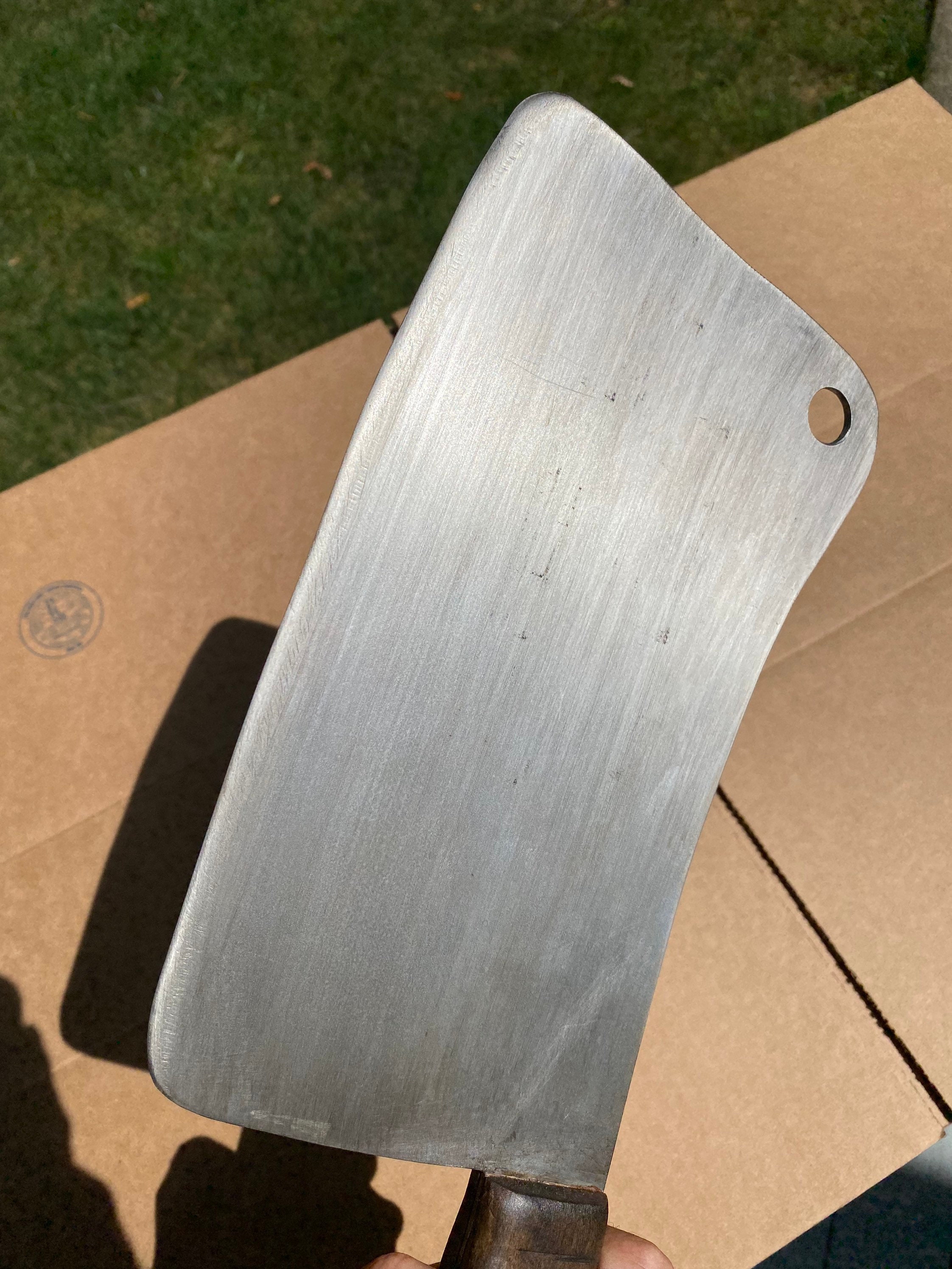 16 Inch Realistic Meat Cleaver Prop Replica Real Wood and Etsy