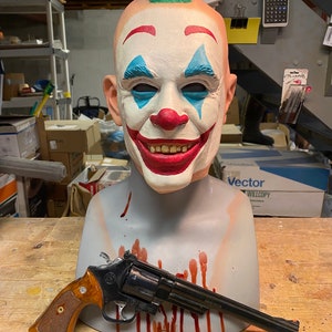 Joker x Taxi Driver clown mask and prop 44 Revolver Robet De Niro Joaquin Phoenix
