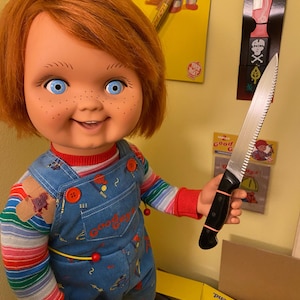 Bride of Chucky prop knife Aluminum and Wood MADE TO ORDER