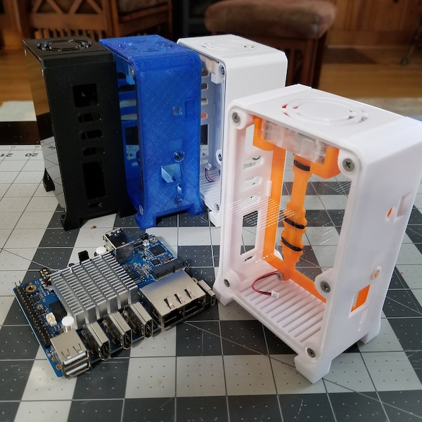 Active Cooled Case for ORANGE Pi 5 PLUS with 40mm x 10mm fan