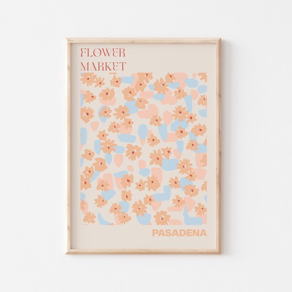 Pasadena Travel Poster Etsy