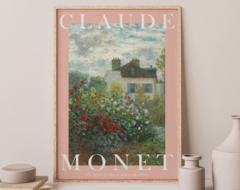 Monet Poster, Claude Monet Print, Monet Wall Art, Monet Picture, Modern Monet Print, Vintage Monet Art, The Artist's Garden at Argenteuil