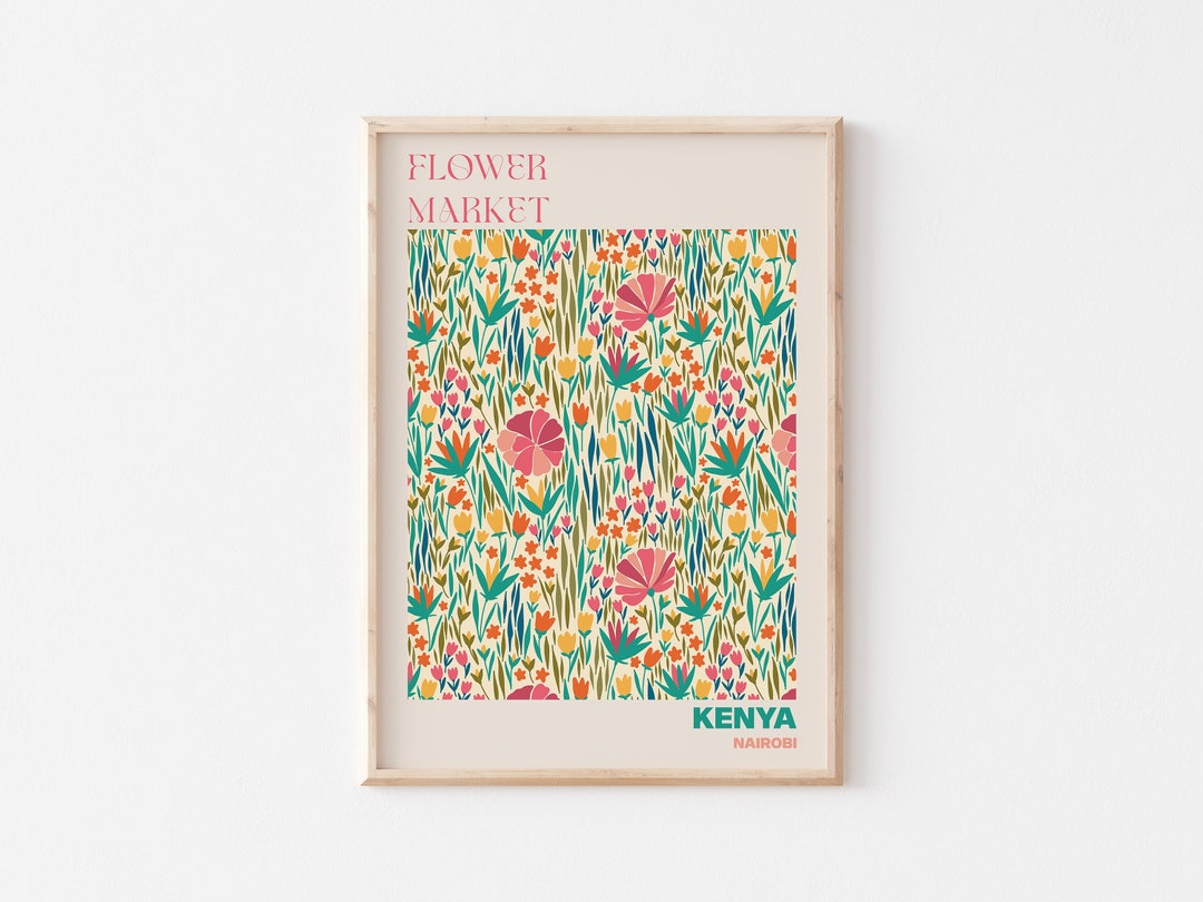 Kenya Poster, Kenya Wall Art, Kenya Personalised Travel Poster, Kenya