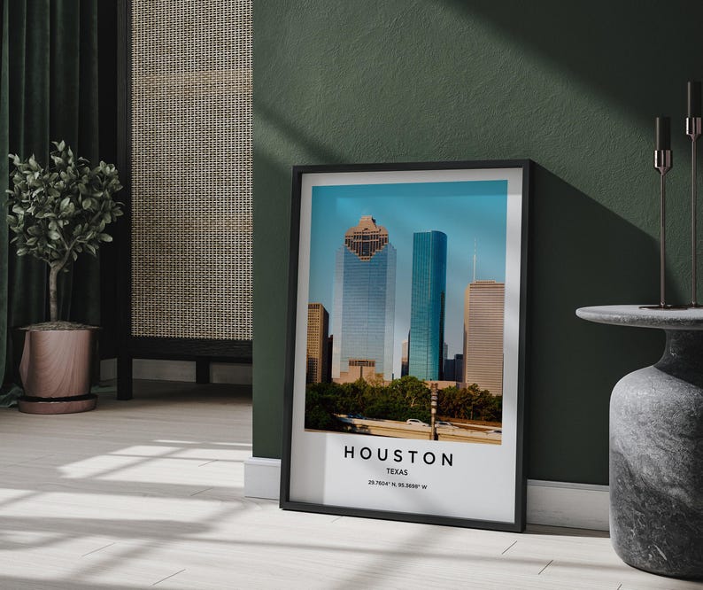 Houston Art, Houston Print, Houston Poster, Houston Art, Houston Photo