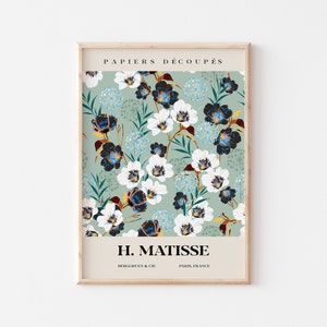 Flower Market Prints, Matisse Flower Poster, Matisse Cut Out, Matisse Print, Matisse Plant, Flower, A2 A3 A4 A5