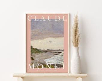 Monet Poster, Claude Monet Print, Monet Wall Art, Monet Picture, Modern Monet Print, Vintage Monet Art, The Seashore at Sainte Adresse