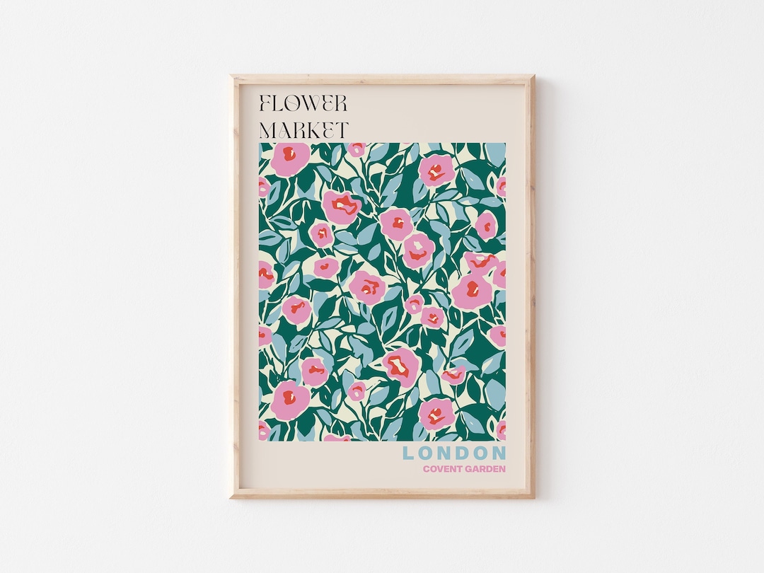 Covent Garden Poster, Covent Garden Wall Art, Covent Garden