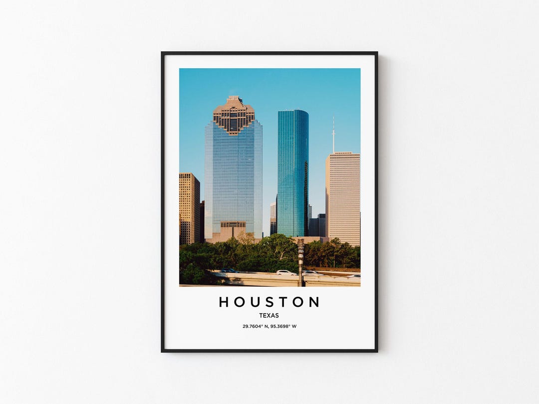 Houston Art, Houston Print, Houston Poster, Houston Art, Houston Photo