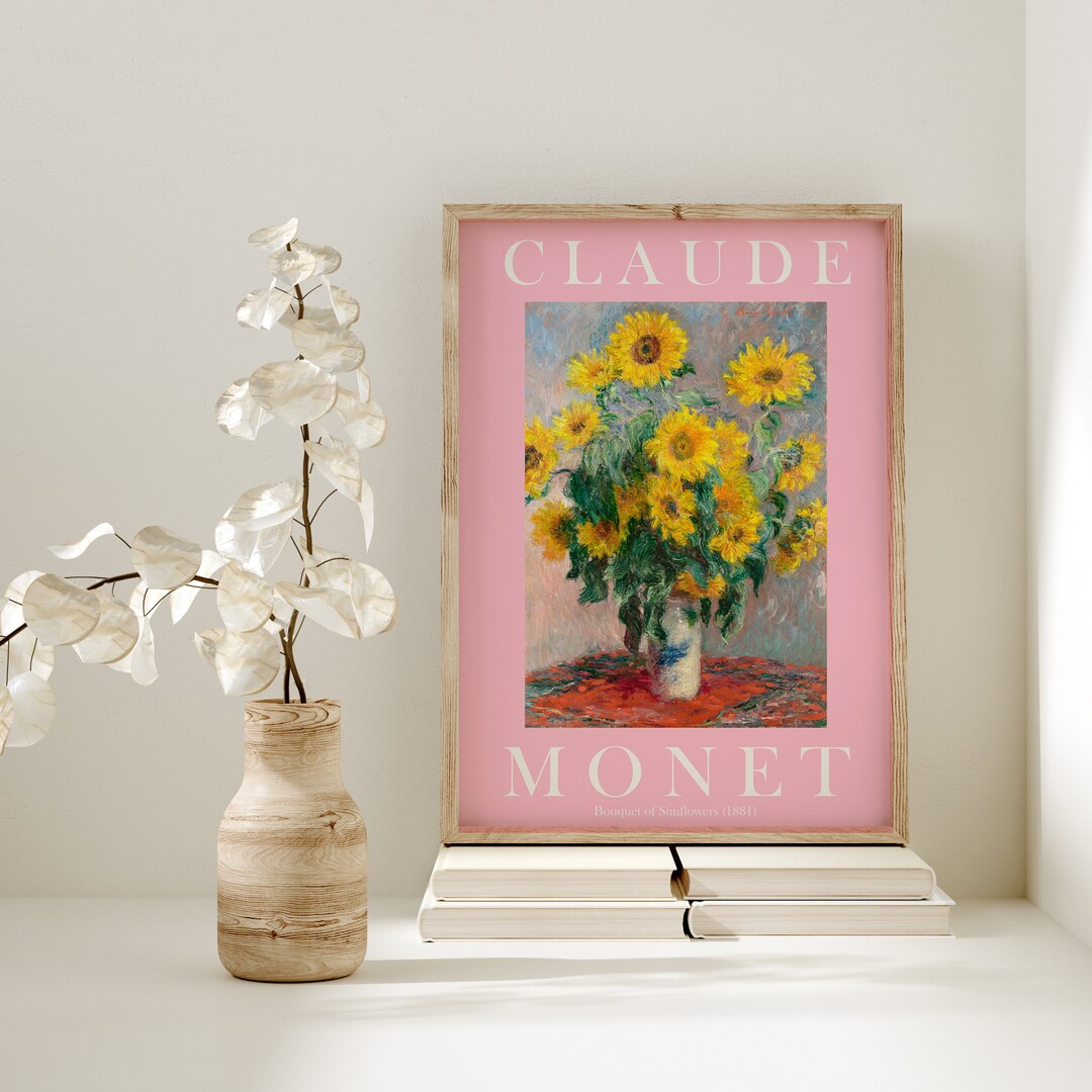 Claude Art Print, Modern Vintage Poster, Exhibition Wall Art