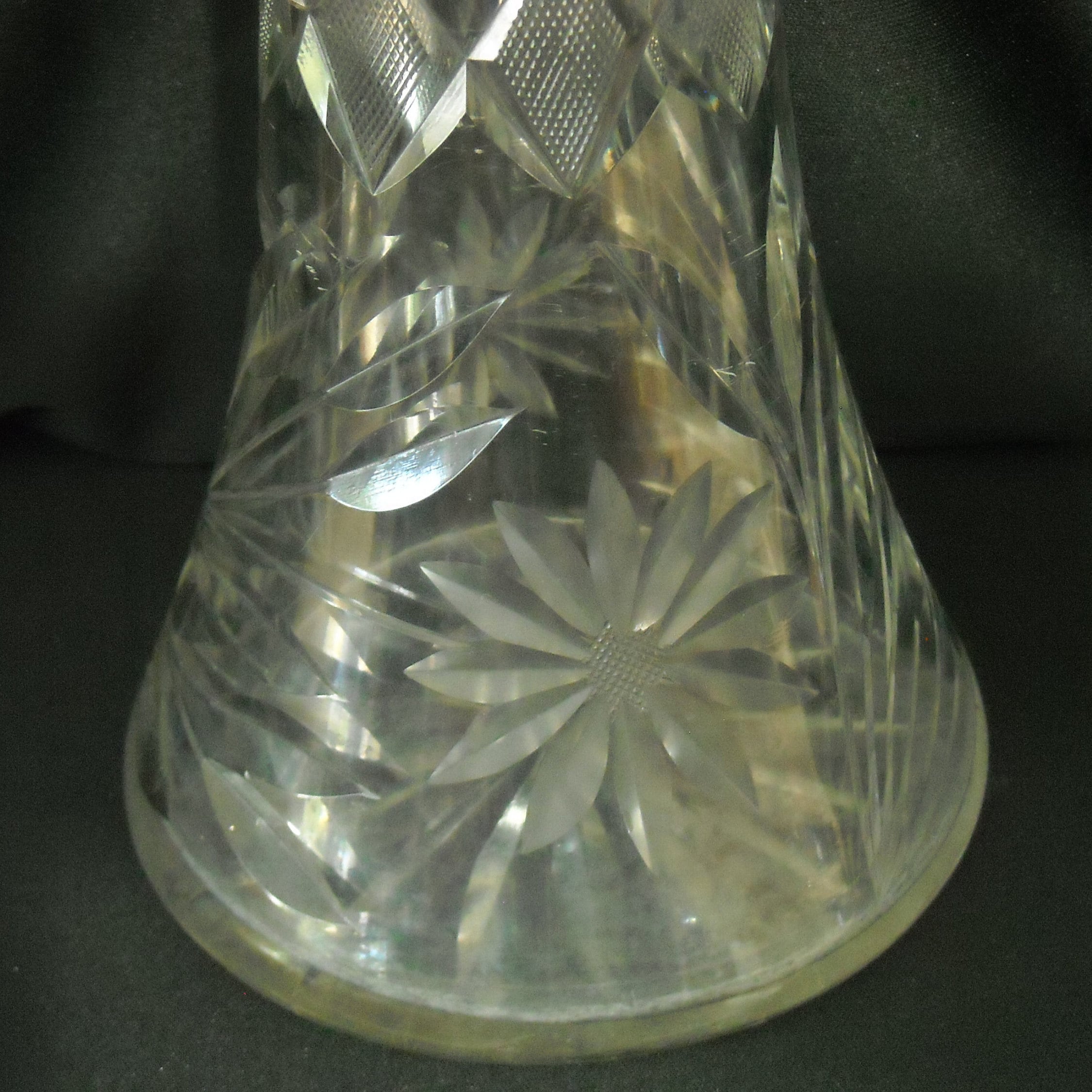 REDUCEDPristine Vintage Heavy Full Lead Crystal Cut Glass Etsy