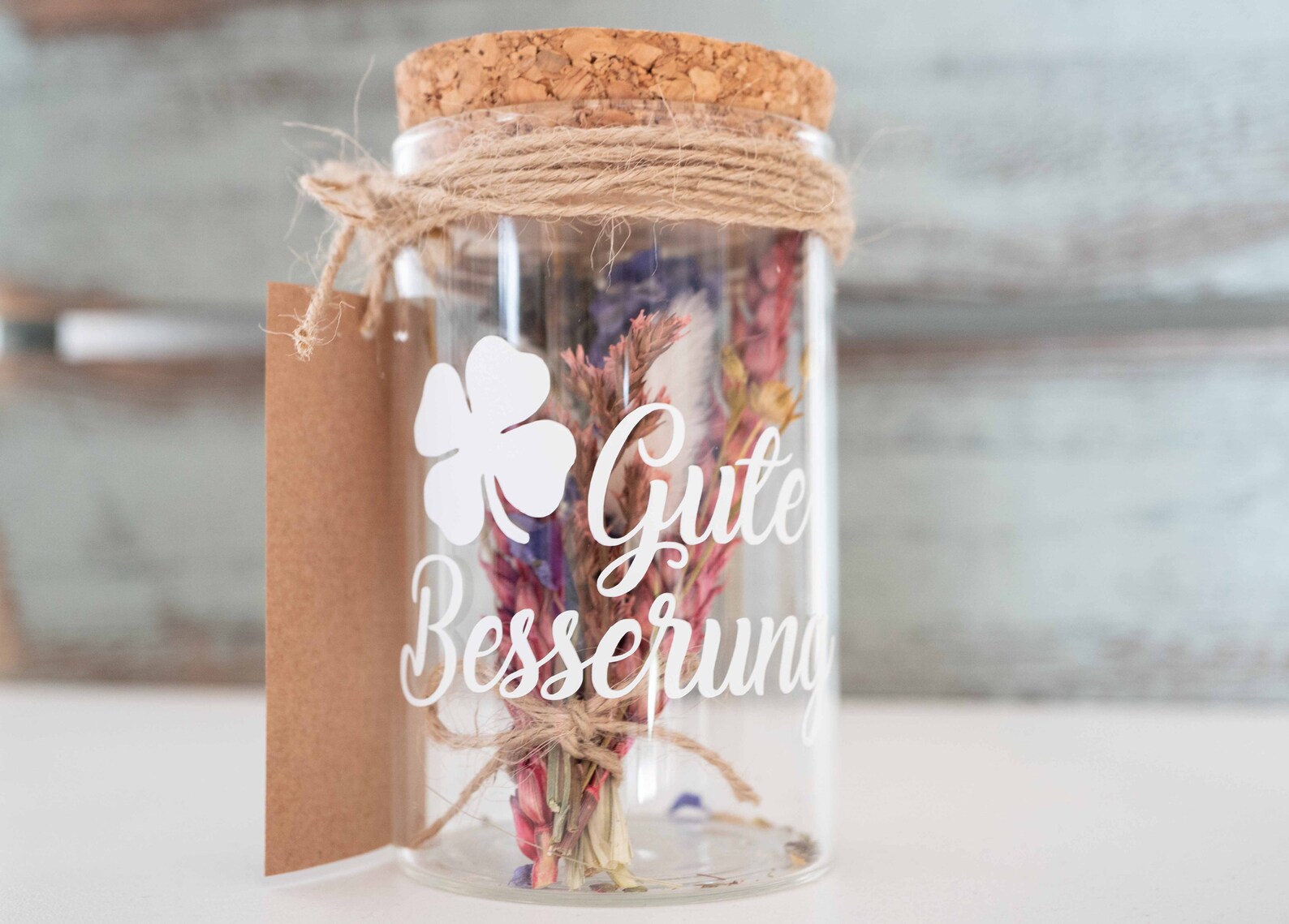 Geschenkglas / Gute Besserung / Glas mit Etsy