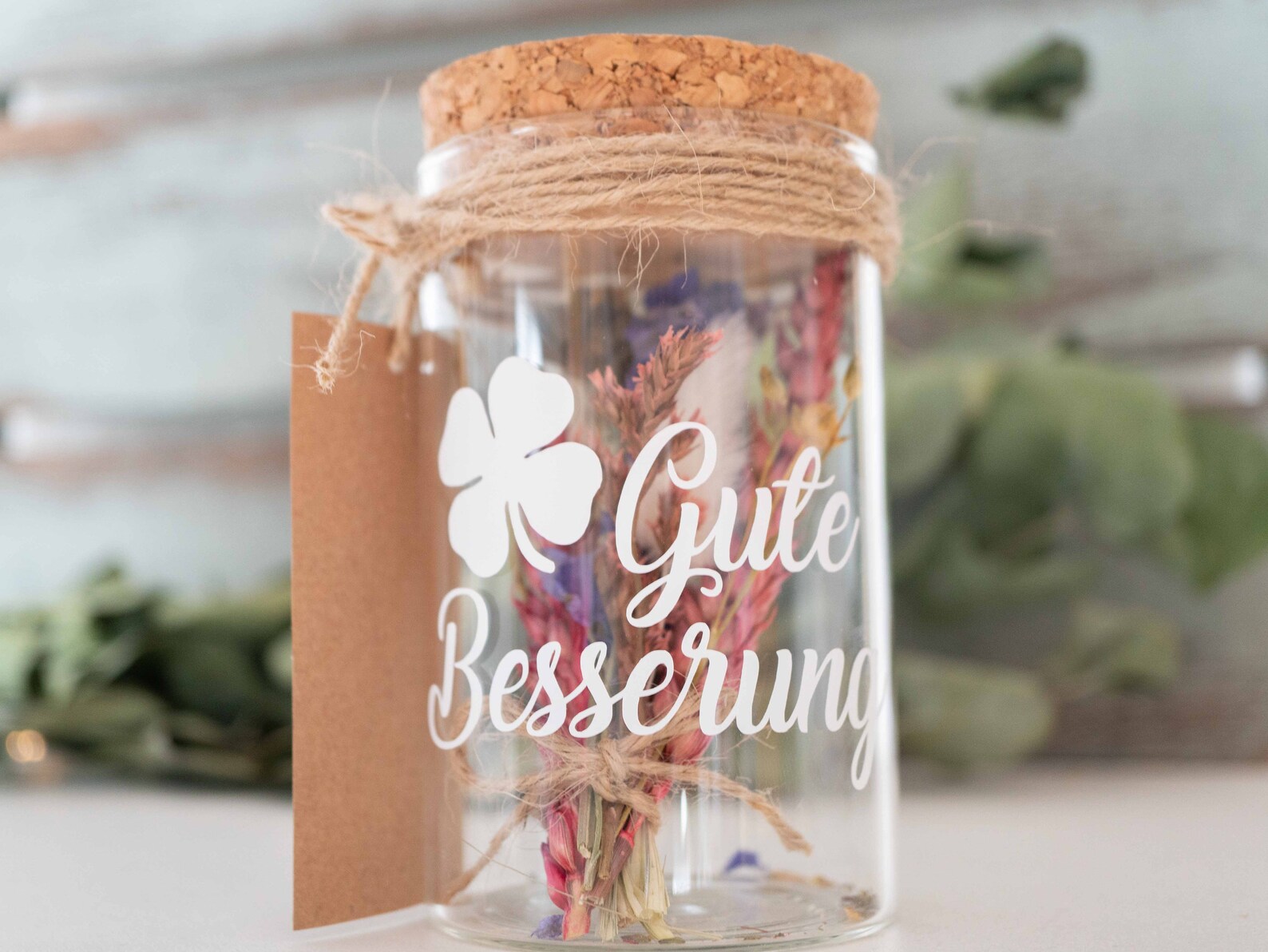 Geschenkglas / Gute Besserung / Glas mit Etsy