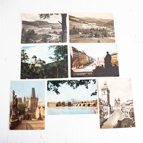 Vintage Postcards of Czechoslovakia Bundle Lot of 7