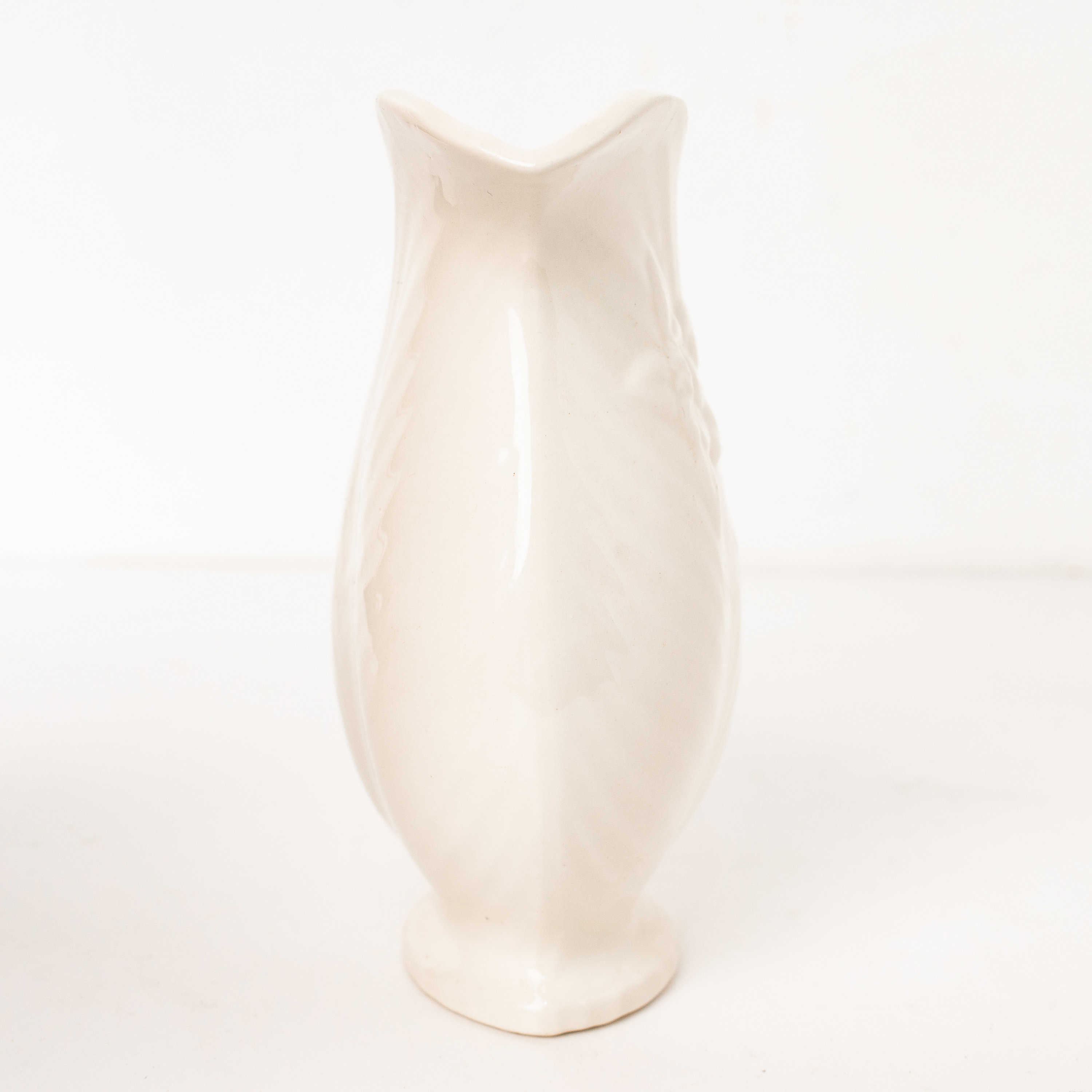 Vintage White Pitcher Floral Vase Jug 1930's 19 Cm Etsy