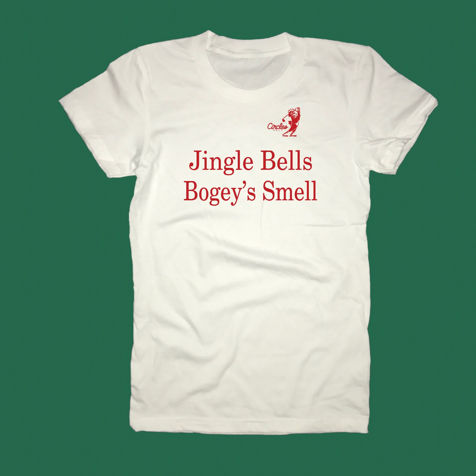 Jingle Bells Bogeys Smell Golf T Shirt Funny Christmas Tee Xmas Holiday