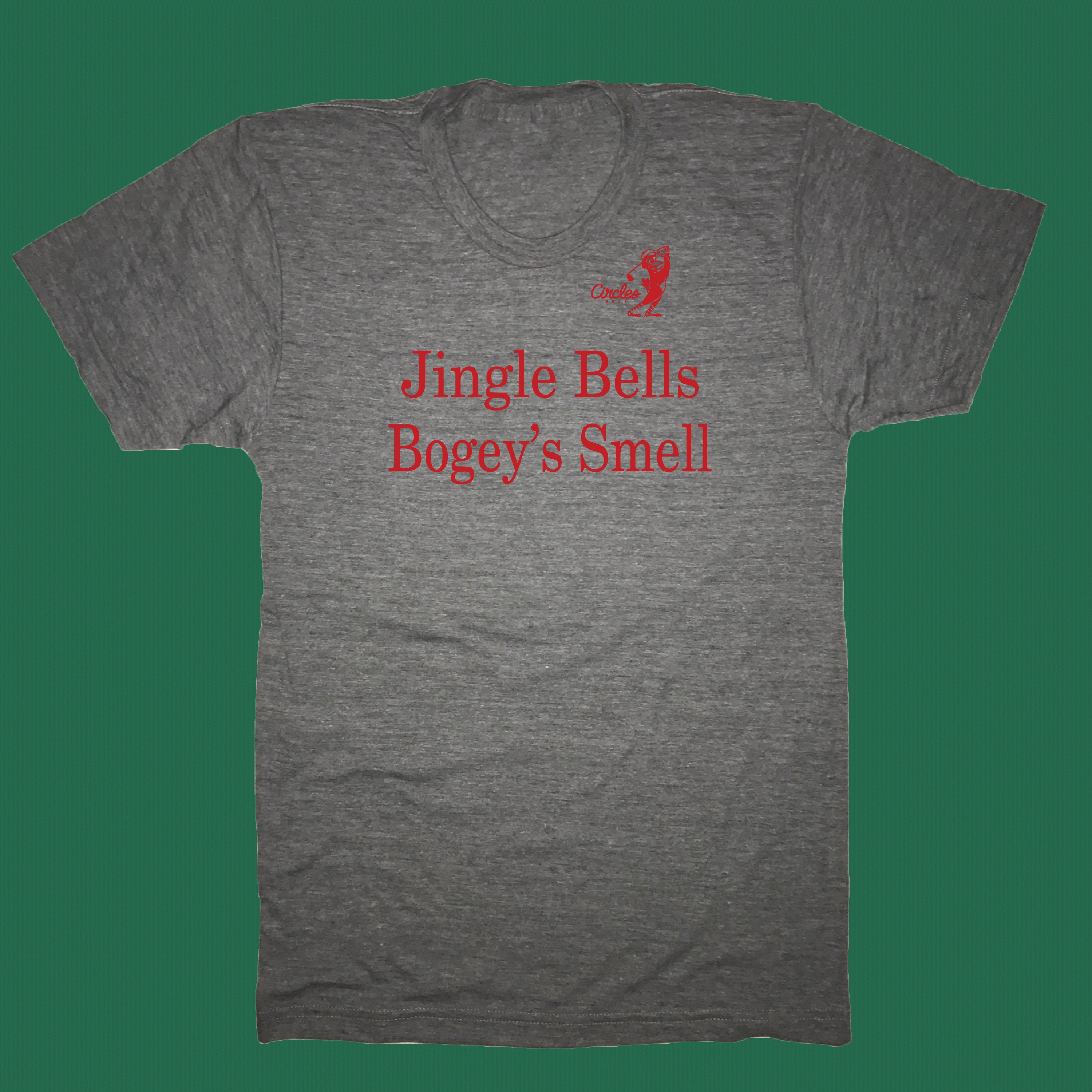 Jingle Bells Bogeys Smell Golf T Shirt Funny Christmas Tee Xmas Holiday