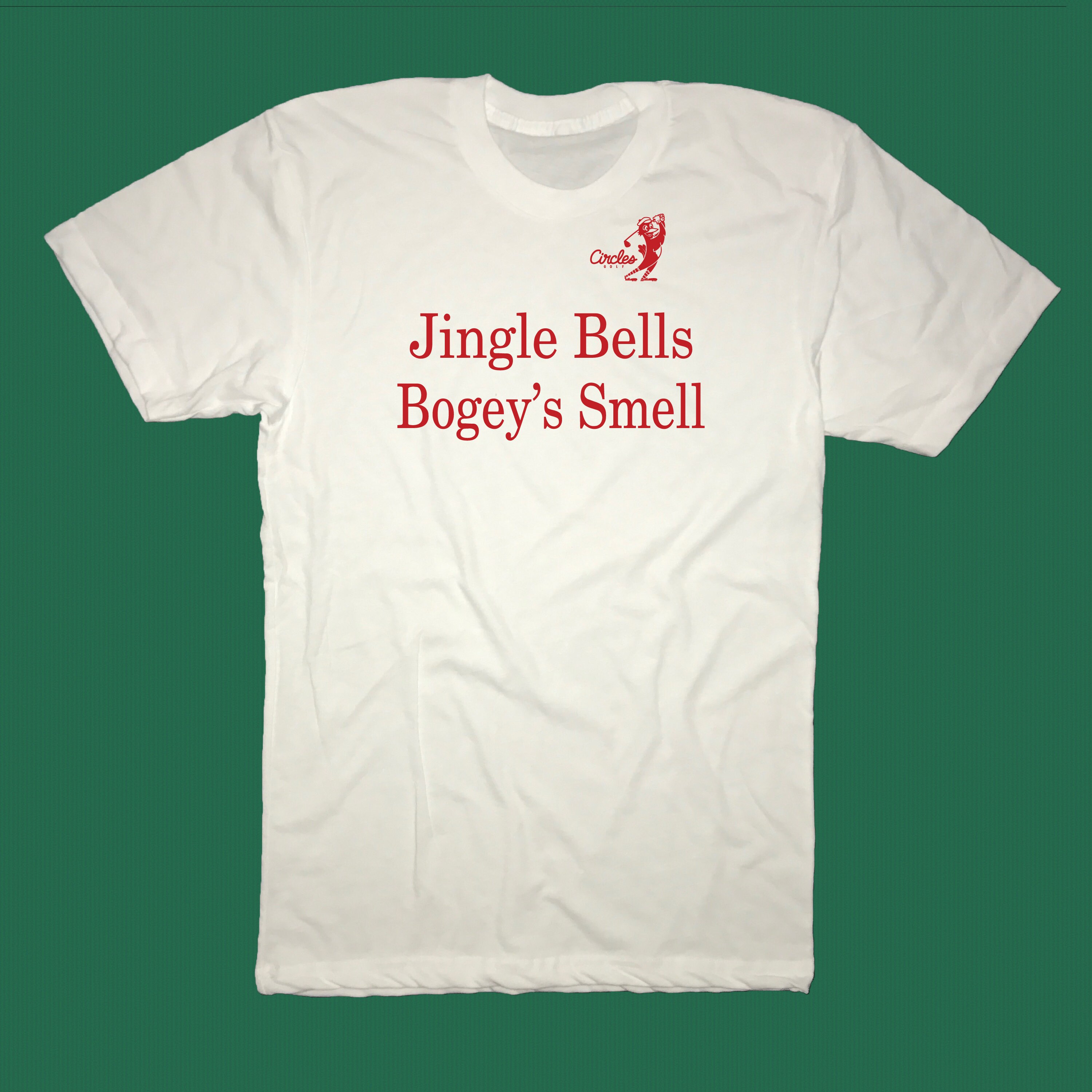 Jingle Bells Bogeys Smell Golf T Shirt Funny Christmas Tee Xmas Holiday