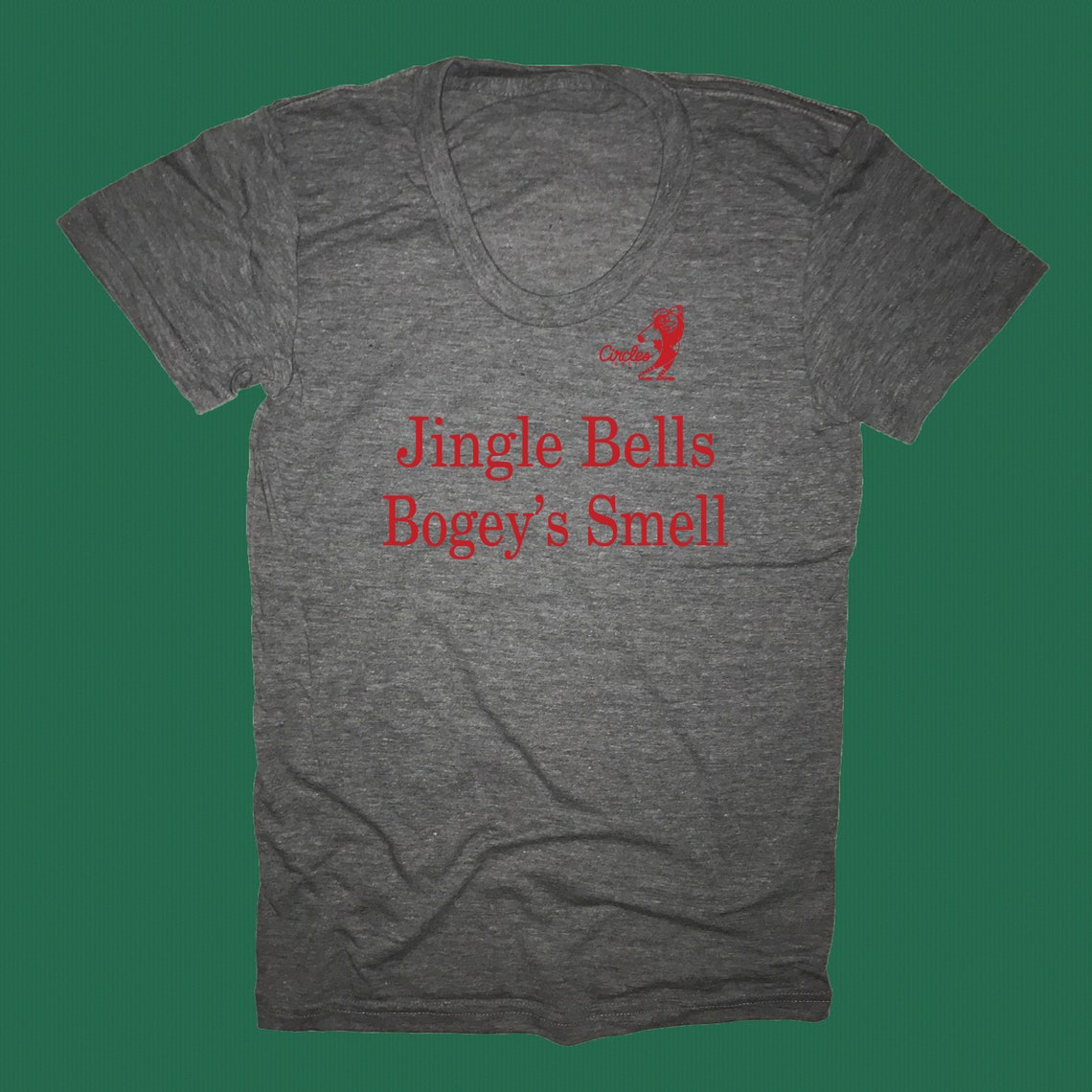 Jingle Bells Bogeys Smell Golf T Shirt Funny Christmas Tee Xmas Holiday