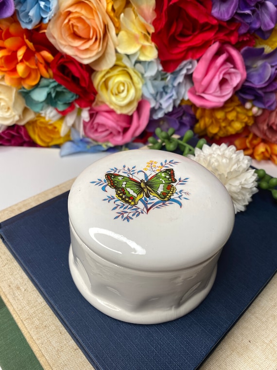 Vintage UOCG Butterfly Trinket Box + Boho Butterf… - image 2