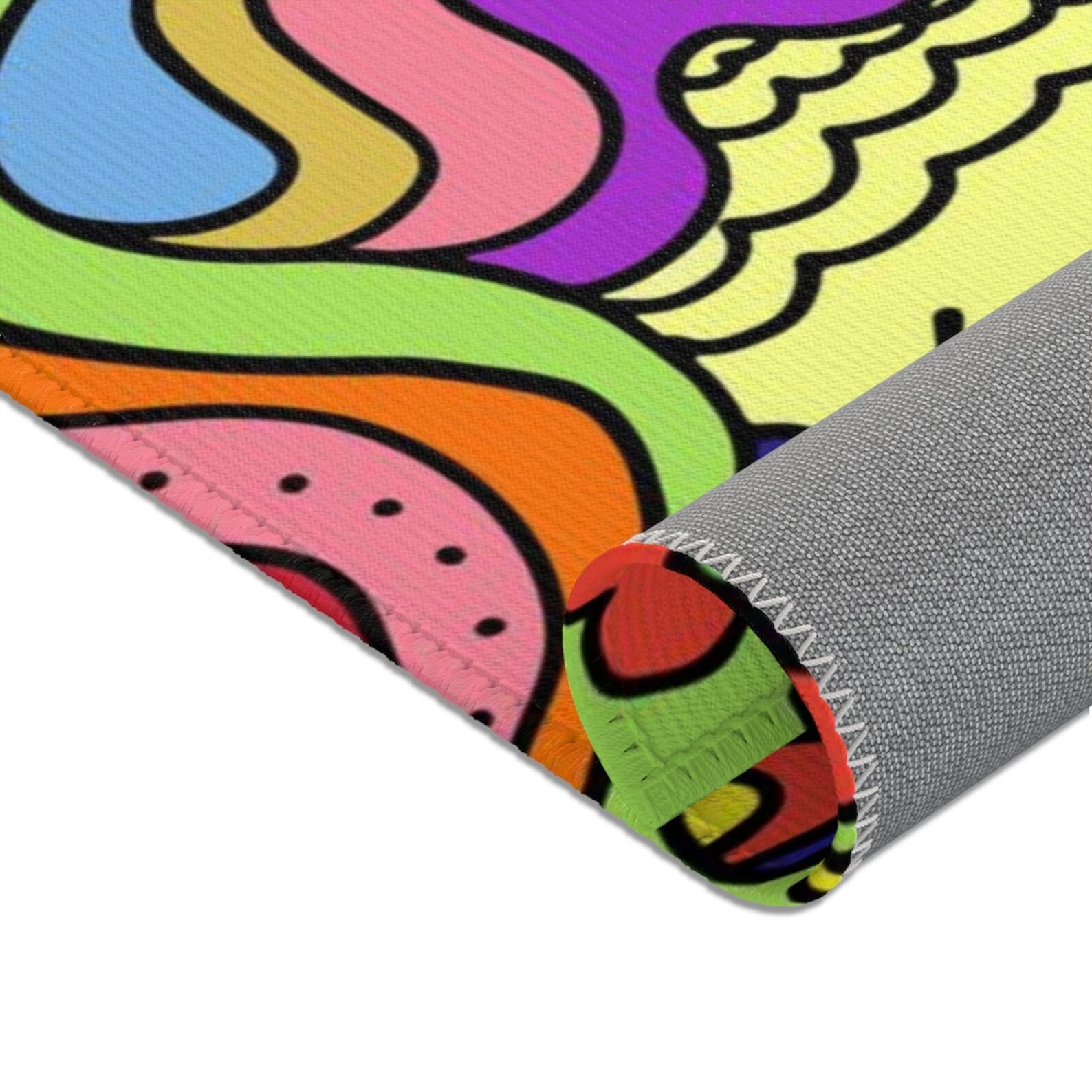Unique and Bright Pop Art Rug