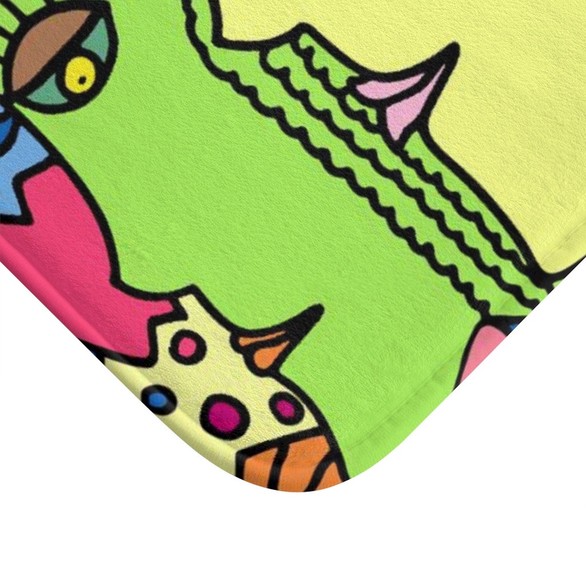 Pop Art Bath Mat Funky Bath Mat Soft Bath Rug Modern Art Etsy UK