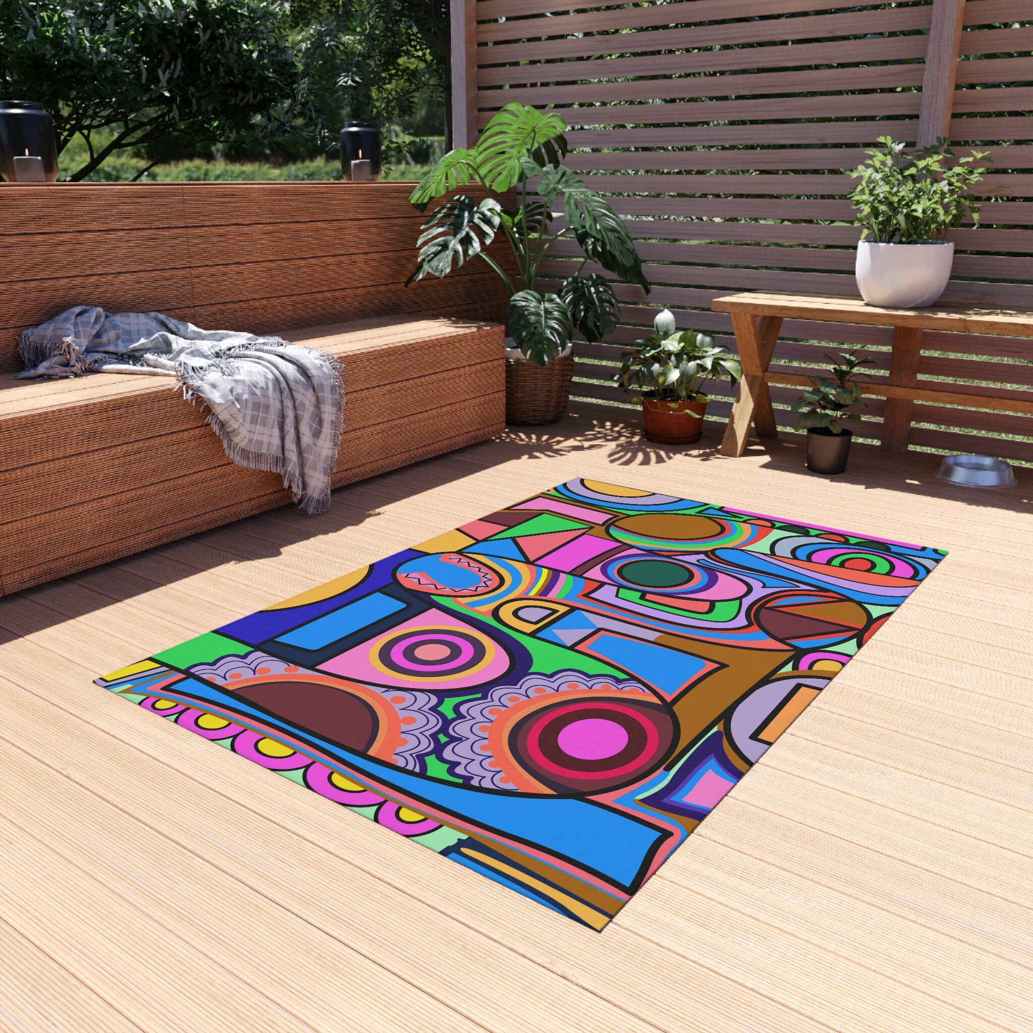 Colorful outdoor rugs discount