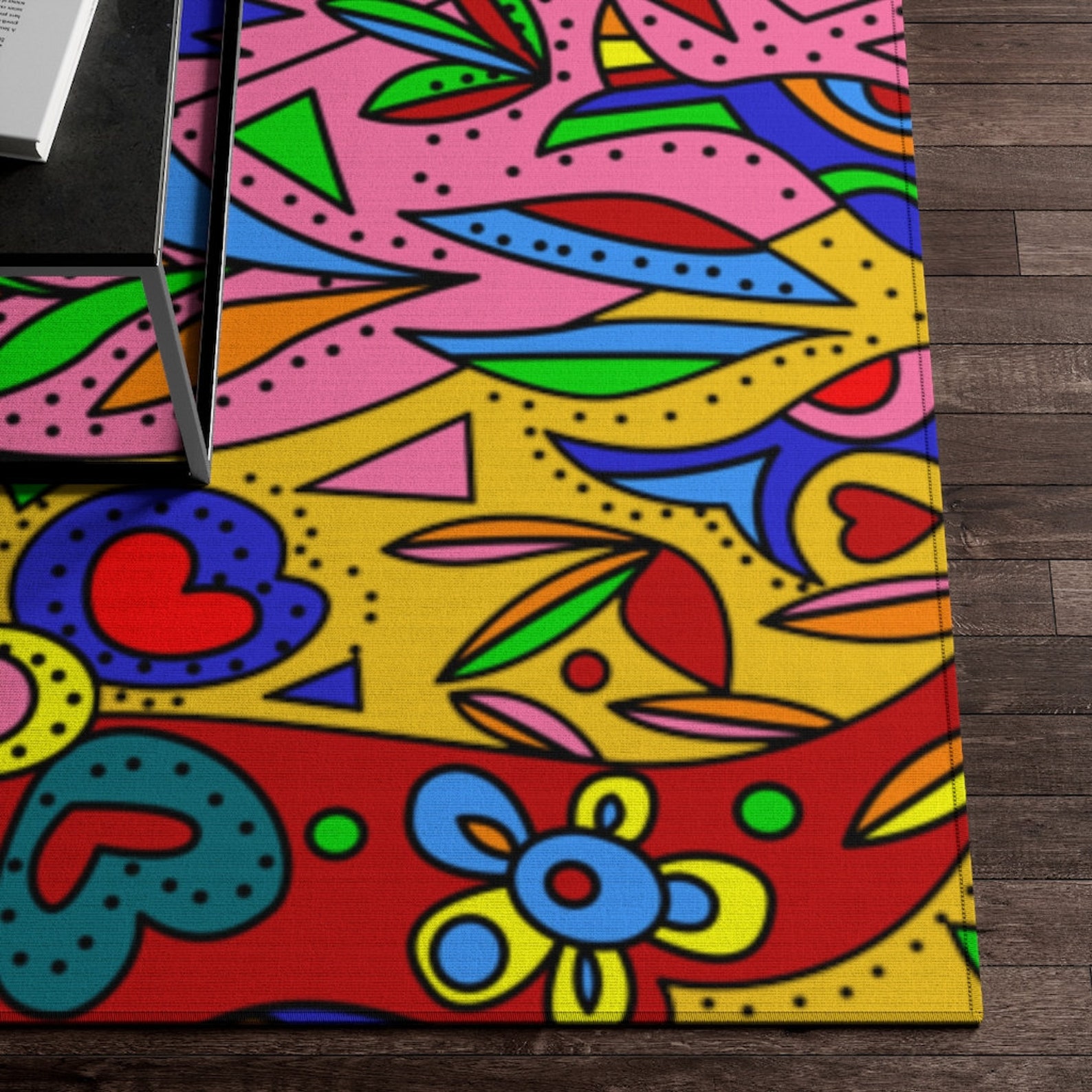 Funky Rug for Bedroom Rug 5X7 Groovy Rug Popular Rug Etsy