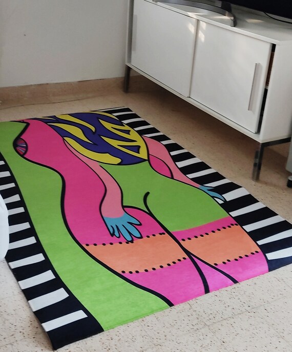 Funky Rugs Trendy Rugs Best Seller Rug Unique Rug Art Rug Etsy