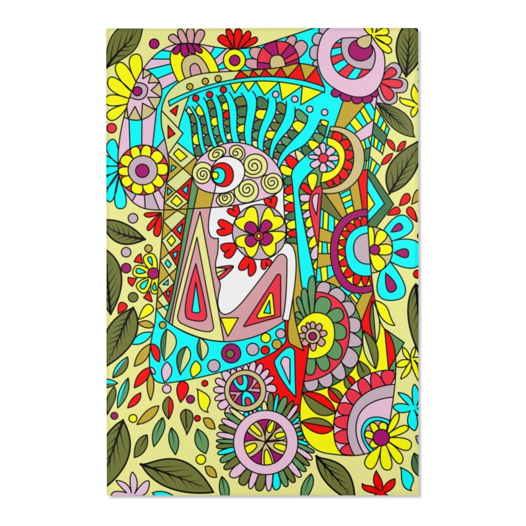 Unique Rug Area Rugs Rug 4X6 bedroom rugs funky carpet Etsy