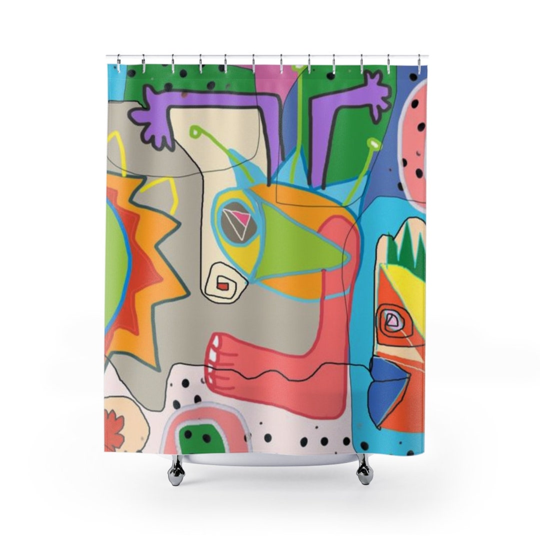 Dopamine Bath Decor, Colorful Bath Decor, Funky Bath Decor, Unique Bath ...