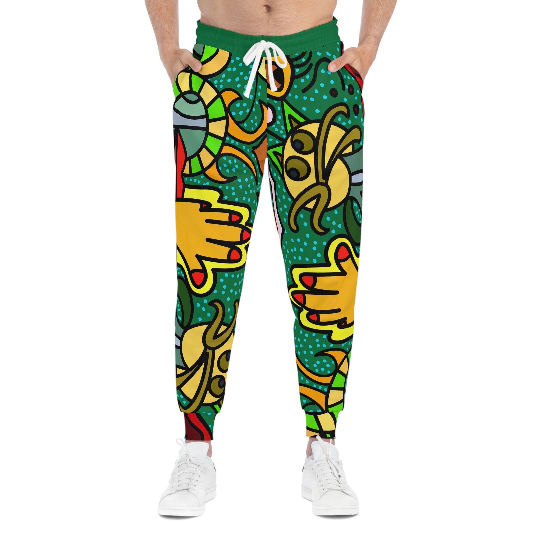 Psychedelic Joggers, Unisex Athletic Joggers ,trippy Pants, Funky
