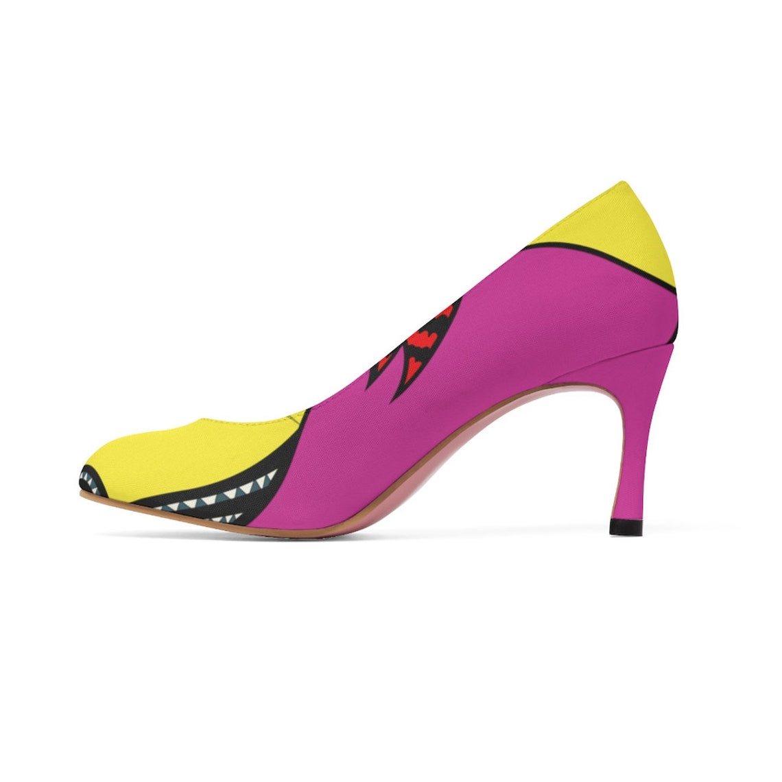 Pop art Women's Heels shoes Unique Crazy Shoes For Women | Etsy